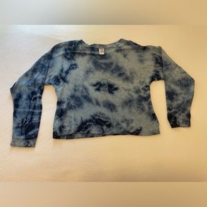 Size M Erge Designs sweatshirt blue tie dye.
